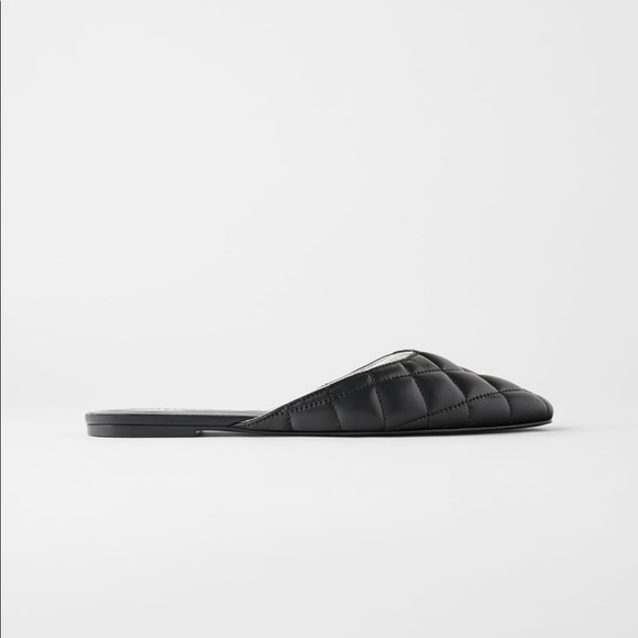 ZARA BNWT Quilted Flats - Picture 2 of 6